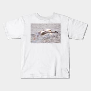 Cygnet in Flight Kids T-Shirt